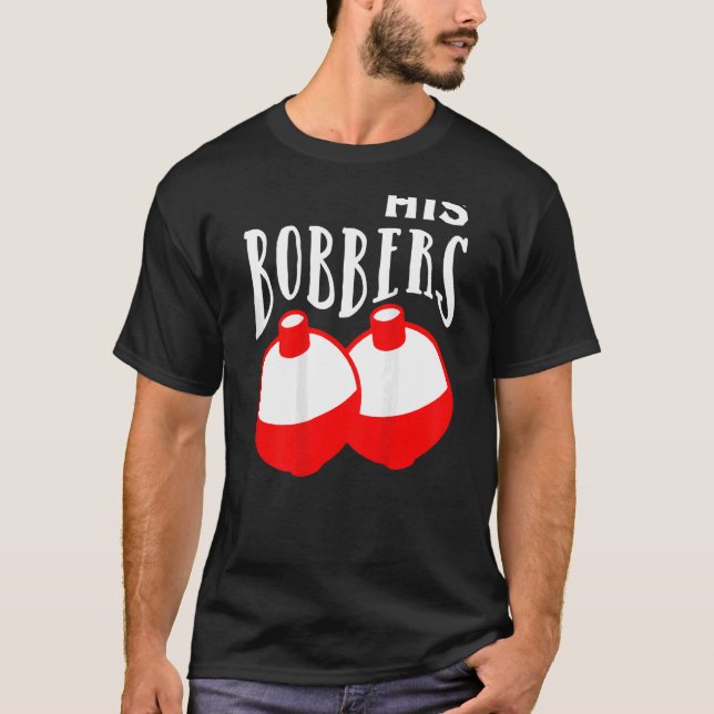 T-shirt Ses Bobbers Son Pot Pêche Couple Correspondant (Devant)