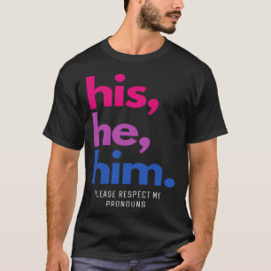 T-shirt Ses Il Lui S'il Vous Plaît Respecter Mes Pronoms B