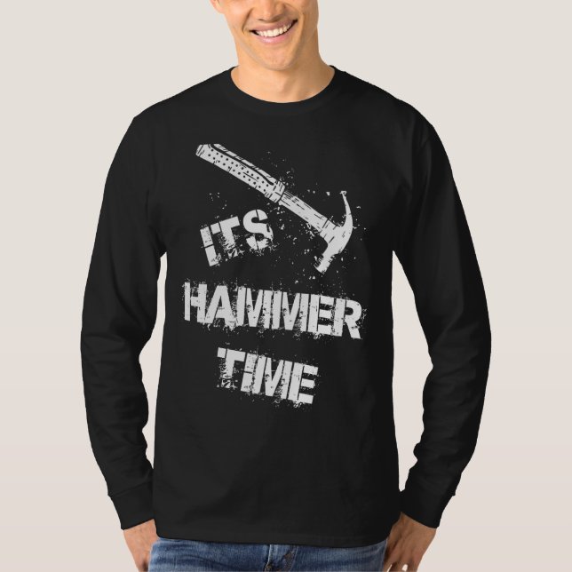 T-shirt Ses marchands de charpentier à l'heure marteau (Devant)