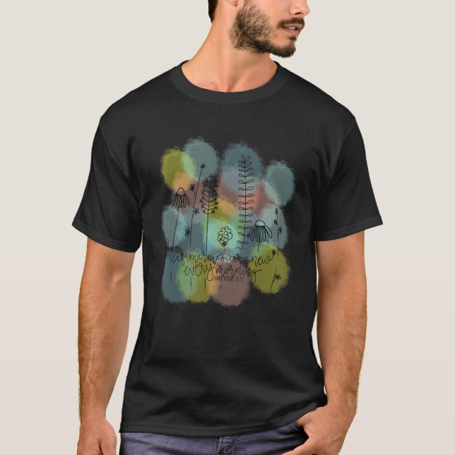 T-shirt Ses Mérites Sont Nouveau Religieux Dieu Inspiratio (Devant)