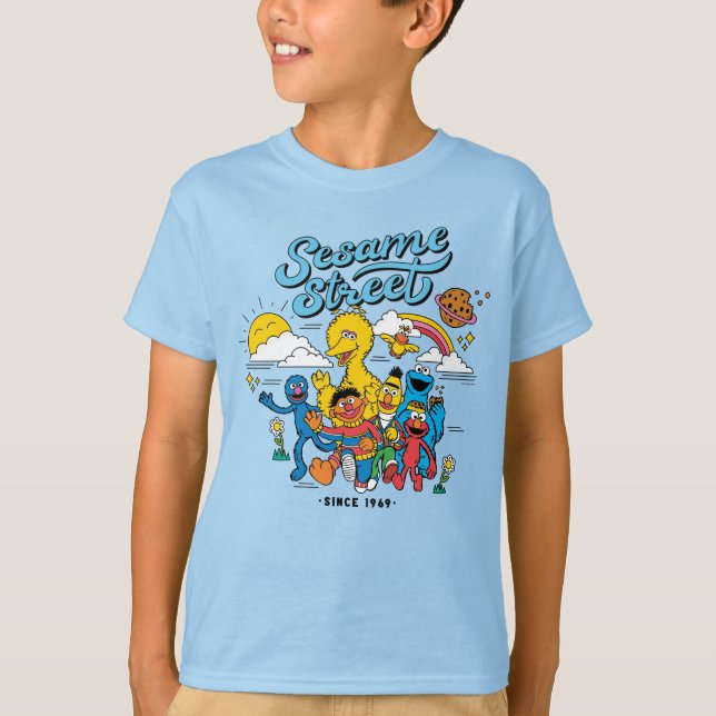 T-shirt Sesame Street | Amis depuis 1969 (Devant)