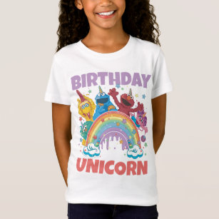 T-Shirt Sesame Street Anniversaire Unicorn