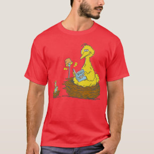 T-shirt Sesame Street Big Bird Et Little Bird Reading Gir