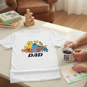T-shirt Sesame Street Pals 1er anniversaire Papa