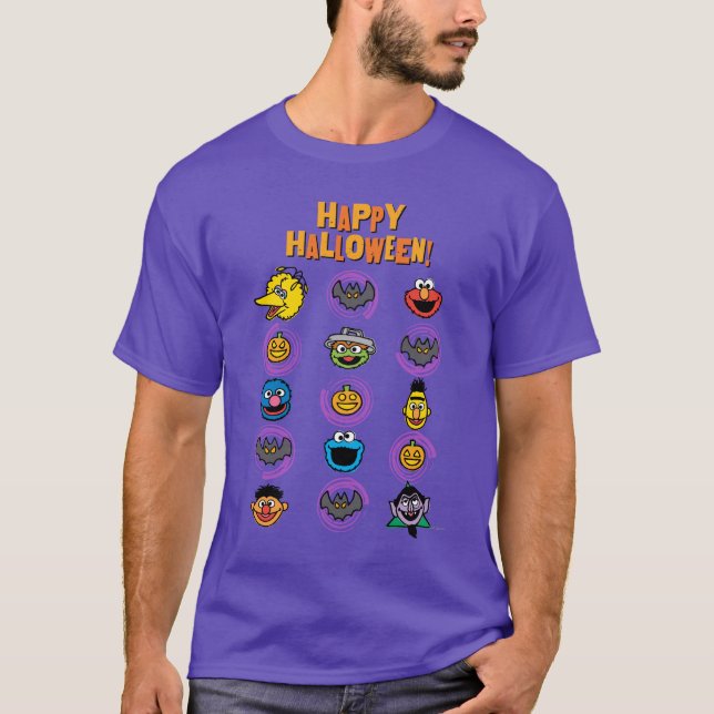 T-shirt Sesame Street Pals - Happy Halloween ! (Devant)