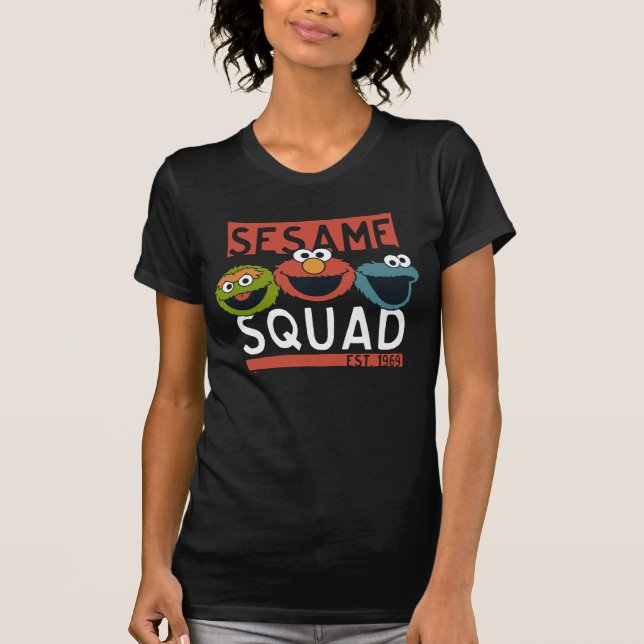 T-shirt Sesame Street - peloton de sésame (Devant)