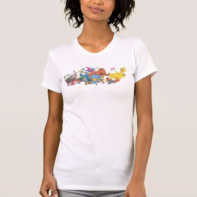 T-shirt Sesame Street Run ! Illustration de caractère (Devant)