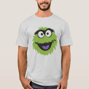 T-shirt Sesamee Street Oscar the Grouch Visage Cadeau