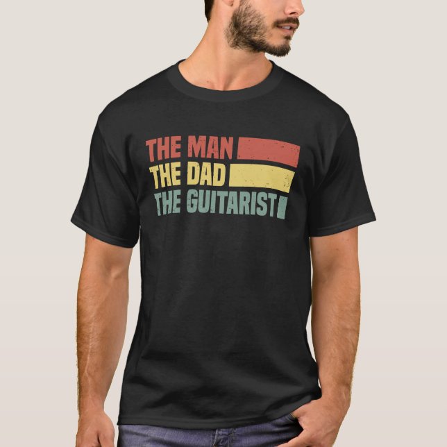 T-shirt Session de percussion de guitare  Bassiste (Devant)