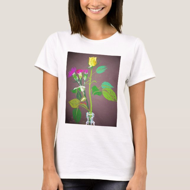 T-shirt S'est levé dans une bouteille T (Devant)