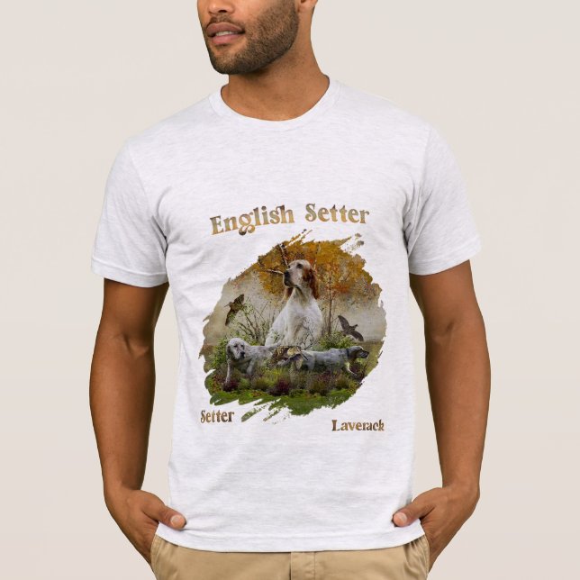 T-shirt Set anglais avec faisans, art (Devant)