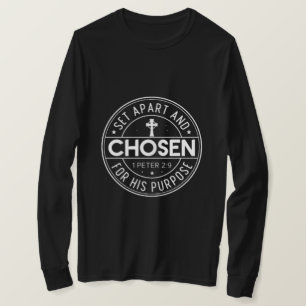 T-shirt Set Apart and Chosen Christian Long Sleeve Shirt