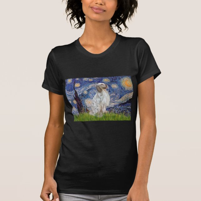 T-shirt Setter 1 anglais - Nuit étoilée (Devant)