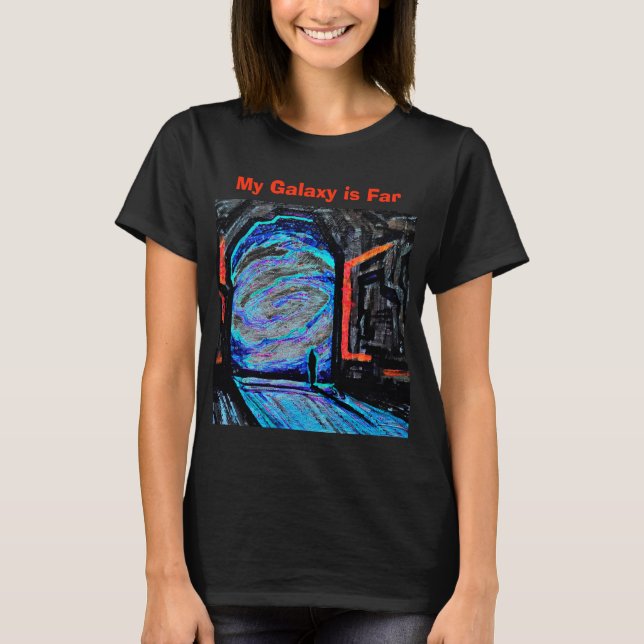 T-shirt Seul avec l'abîme brillant (Devant)