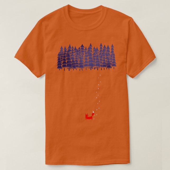 T-shirt Seul Dans La Forêt (Design devant)