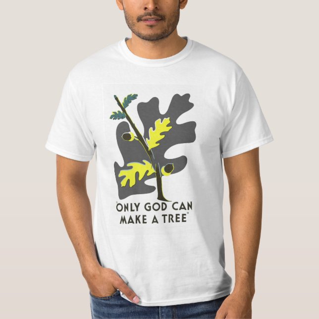 T-shirt Seul Dieu Peut Faire Un Arbre (Devant)