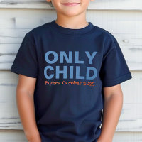 Seul Enfant Expirant Drôle Grand Frère Bleu