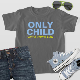 T-shirt Seul Enfant Expirant Funny Blue Big Brother