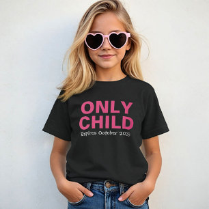 T-shirt Seul Enfant Expirant Funny Rose Grande Soeur