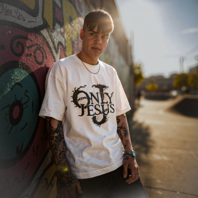 T-shirt Seul Jésus (Créateur téléchargé)