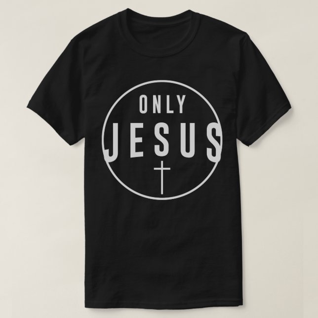 T-shirt Seul Jésus Design 1 (Design devant)