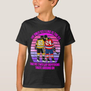 T-shirt Seul la glace comme est la glace que deux petits a