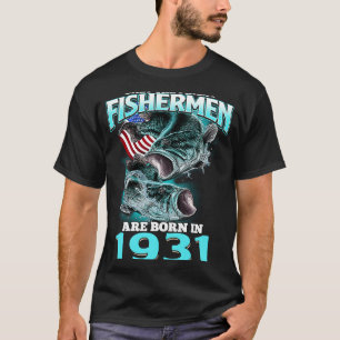 T-shirt Seul Le Meilleur Pêcheur Né En 1931 Bir De Pêche