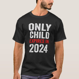 T-shirt Seul l'enfant expire 2023 Soeur Frère bébé Announ