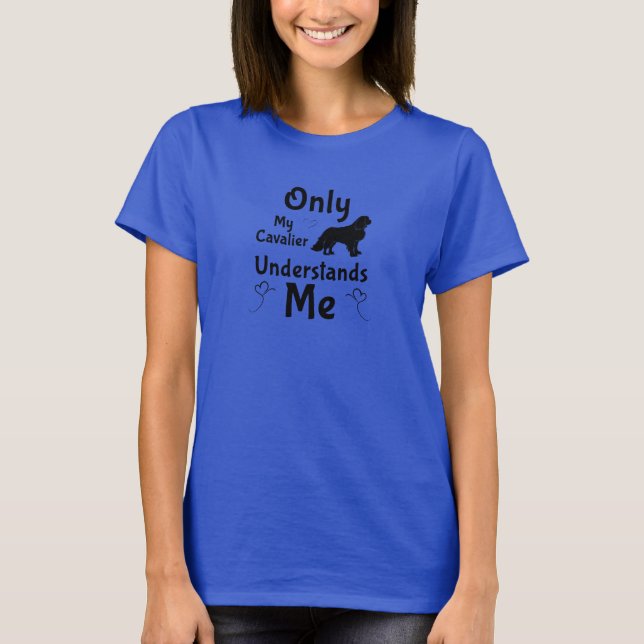 T-shirt Seul mon cavalier me comprend – Drôle Cavalier (Devant)