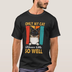 T-shirt Seul mon chat me connaît si bien Chats Birman vint