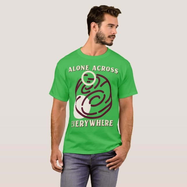 T-shirt Seul Partout Voyager Solo (Devant entier)