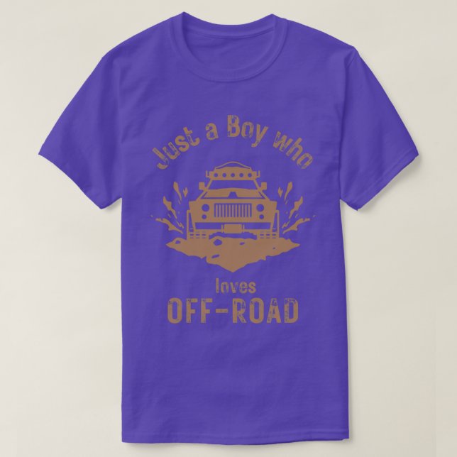 T-shirt Seul un garçon qui aime Off Road 1 (Design devant)
