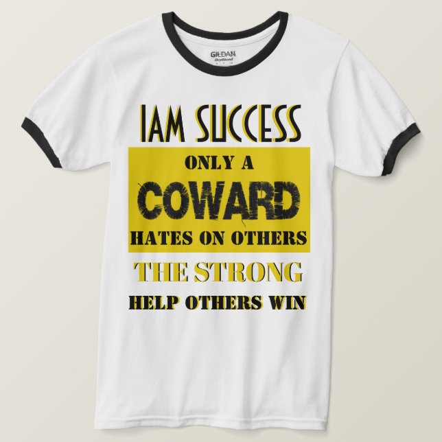 T-SHIRT SEUL UN LÂCHE (Design devant)