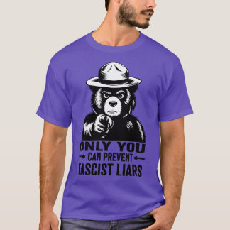 T-shirt Seul Vous Pouvez Empêcher les Menteurs Fascistes p