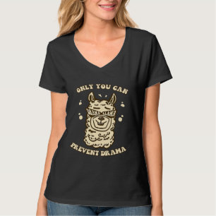T-shirt Seul Vous Pouvez Prévenir le Drame Drame Lama Cam