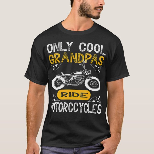 T-shirt Seule l'illustration Cool Grandpas Ride amoureux d (Devant)