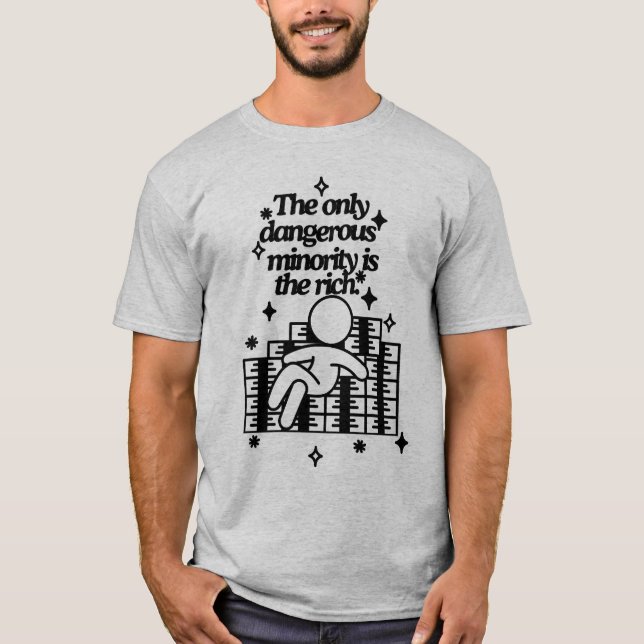 T-shirt Seule minorité dangereuse (Devant)