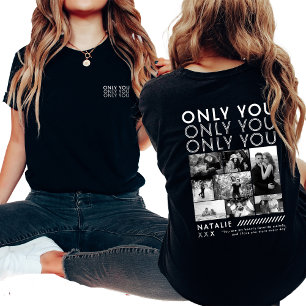 T-shirt Seule Vous Photo Collage Photo Chemise Photo Pour 