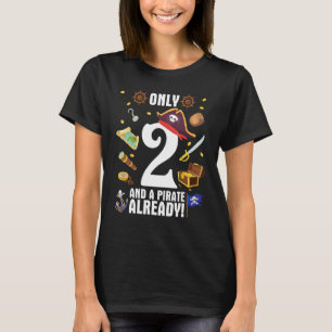 T-shirt Seulement 2 Ans Joyeux Anniversaire Pour Moi Et Un