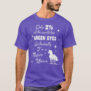 T-shirt Seulement 2 du monde a les yeux verts Majestic Uni