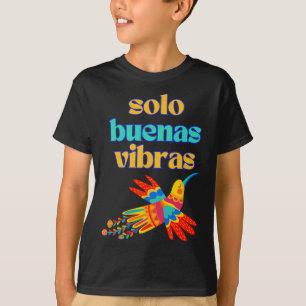 T-shirt Seulement de bonnes vibrations - Espagnol coloré M