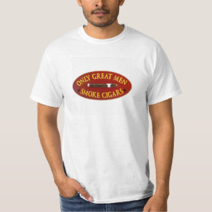 T-shirt Seulement grands cigares de fumée d'hommes