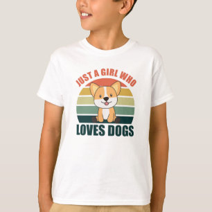 T-shirt Seulement Une Fille Corgis Aime Kawaii Chien Corgi