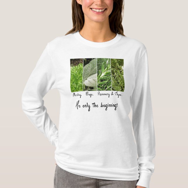 T-shirt Seules les dames débutantes à manches longues Tee (Devant)