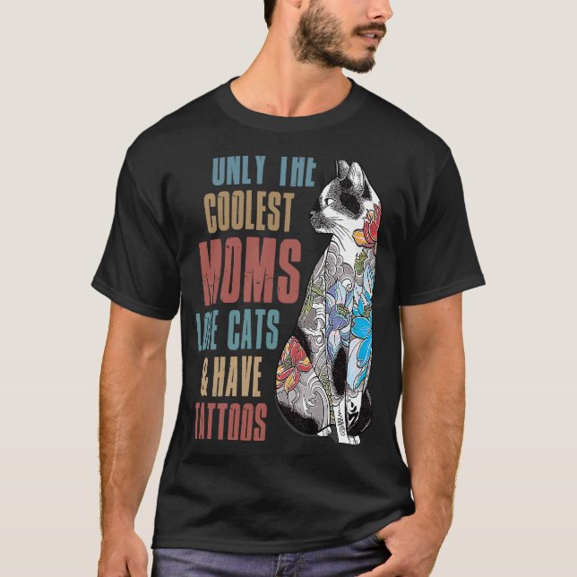 T-shirt Seules les mamans les plus froides aiment les chat (Devant)