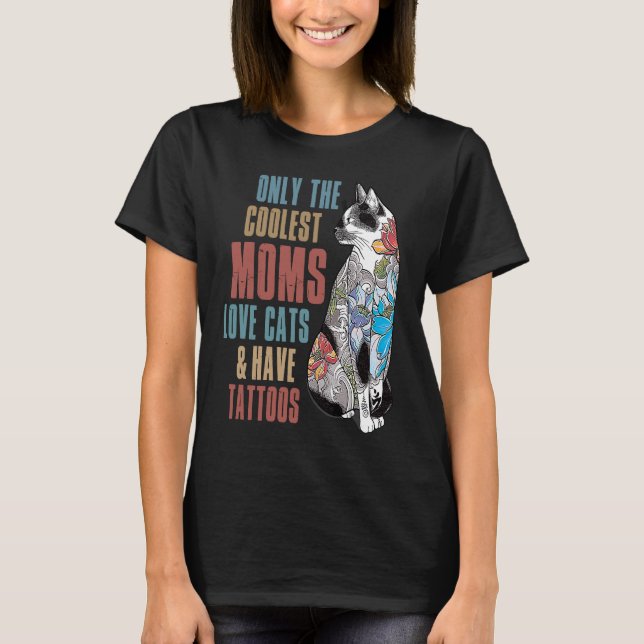 T-shirt Seules les mamans les plus froides aiment les chat (Devant)