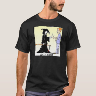 T-shirt Seules les poules craignent le faucheur drôle