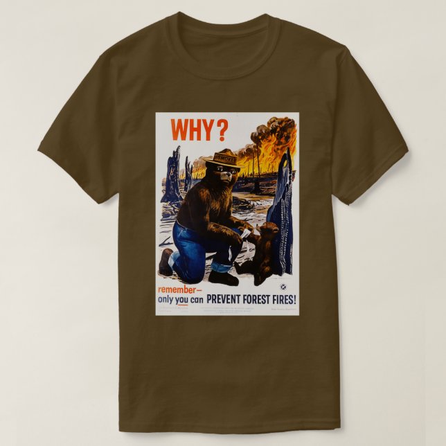 T-shirt Seules vous pouvez prévenir les incendies de forêt (Design devant)