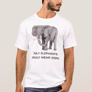 T-shirt Seuls les éléphants devraient porter le droit des 