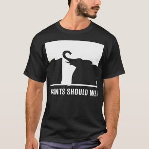 T-shirt Seuls les éléphants doivent porter de l'ivoire - S